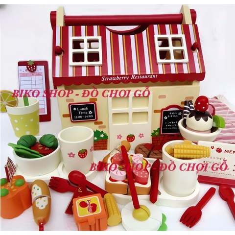 Đồ chơi nhà hàng mái đỏ Cucinino -𝐁𝐈𝐊𝐎 𝐒𝐇𝐎𝐏