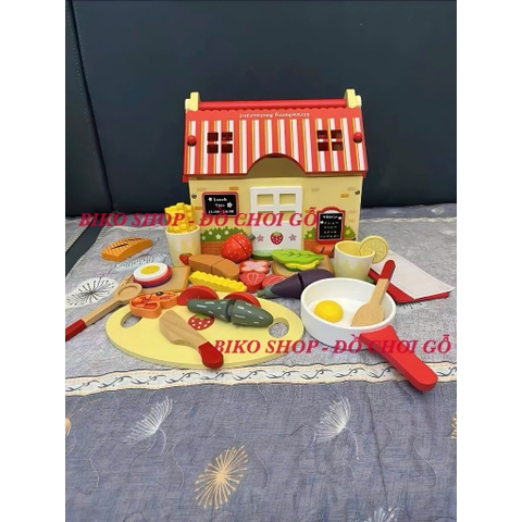 Đồ chơi nhà hàng mái đỏ Cucinino -𝐁𝐈𝐊𝐎 𝐒𝐇𝐎𝐏