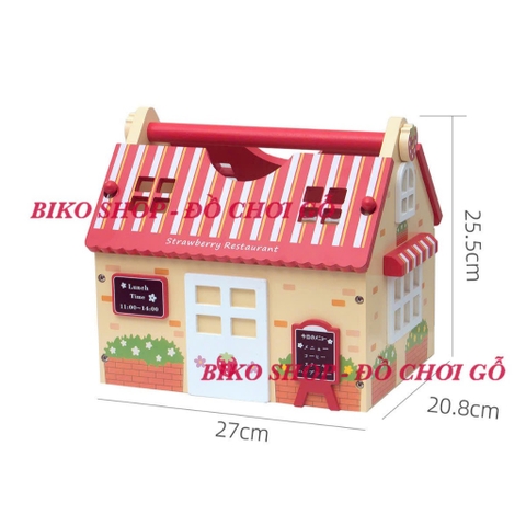 Đồ chơi nhà hàng mái đỏ Cucinino -𝐁𝐈𝐊𝐎 𝐒𝐇𝐎𝐏