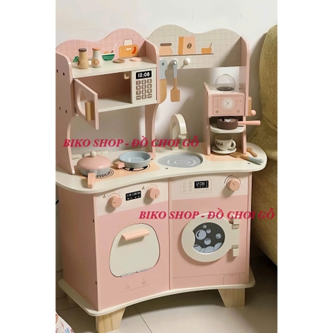 Đồ chơi nhà bếp màu hồng có máy cà phê 86cm - 𝐁𝐈𝐊𝐎 𝐒𝐇𝐎𝐏