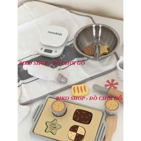 Đồ chơi làm bánh quy NUNUKIDS gỗ - 𝗕𝗜𝗞𝗢 𝗦𝗛𝗢𝗣