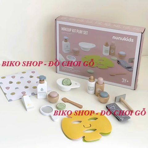 Đồ chơi trang điểm NUNUKIDS gỗ cho bé - 𝗕𝗜𝗞𝗢 𝗦𝗛𝗢𝗣