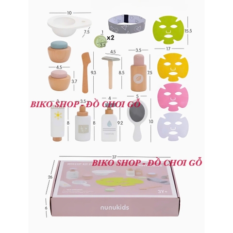 Đồ chơi trang điểm NUNUKIDS gỗ cho bé - 𝗕𝗜𝗞𝗢 𝗦𝗛𝗢𝗣