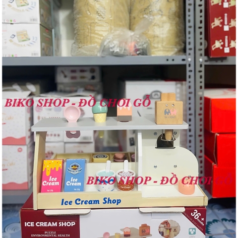 Đồ chơi quầy kem 2 mặt 2 One Elephant bằng gỗ - 𝐁𝐈𝐊𝐎 𝐒𝐇𝐎𝐏
