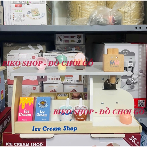 Đồ chơi quầy kem 2 mặt 2 One Elephant bằng gỗ - 𝐁𝐈𝐊𝐎 𝐒𝐇𝐎𝐏