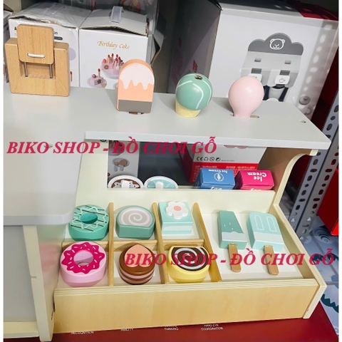Đồ chơi quầy kem 2 mặt 2 One Elephant bằng gỗ - 𝐁𝐈𝐊𝐎 𝐒𝐇𝐎𝐏