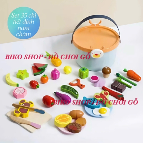 Đồ chơi củ quả thực phẩm bằng gỗ cao cấp - 𝐁𝐈𝐊𝐎 𝐒𝐇𝐎𝐏