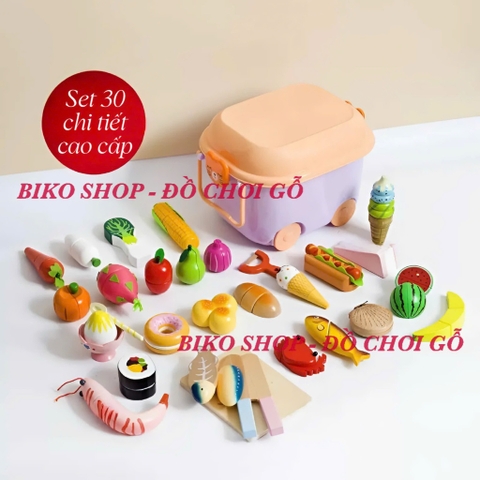 Đồ chơi củ quả thực phẩm bằng gỗ cao cấp - 𝐁𝐈𝐊𝐎 𝐒𝐇𝐎𝐏