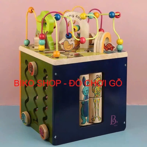 Đồ chơi khối đa năng 5 mặt ZanyZoo bằng gỗ cho bé 𝐁𝐈𝐊𝐎 𝐒𝐇𝐎𝐏