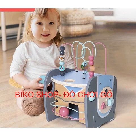 Đồ chơi  hộp đa năng hình Voi 36cm có bóng lăn, thả hình khối-𝐁𝐈𝐊𝐎 𝐒𝐇𝐎𝐏