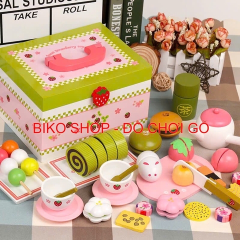 Đồ chơi Tiệc trà xanh Mothergaden bằng gỗ dính nam châm cao cấp - 𝐁𝐈𝐊𝐎 𝐒𝐇𝐎𝐏