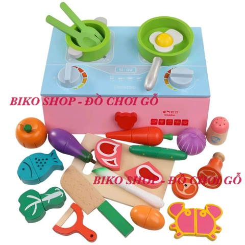 Đồ chơi nhà bếp bằng gỗ 76.6cm - 𝐁𝐈𝐊𝐎 𝐒𝐇𝐎𝐏