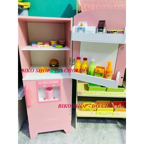 Đồ chơi bếp hồng chân tròn 83cm có âm thanh cho bé - 𝐁𝐈𝐊𝐎 𝐒𝐇𝐎𝐏