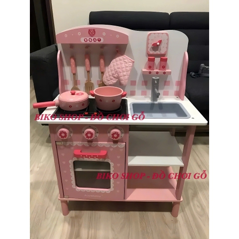 Đồ chơi bếp hồng chân tròn 83cm có âm thanh cho bé - 𝐁𝐈𝐊𝐎 𝐒𝐇𝐎𝐏
