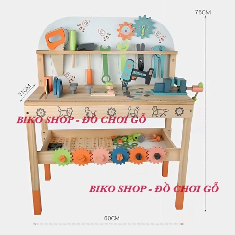 Đồ chơi dụng cụ kỹ thuật 75cm bằng gỗ cho bé 𝐁𝐈𝐊𝐎 𝐒𝐇𝐎𝐏