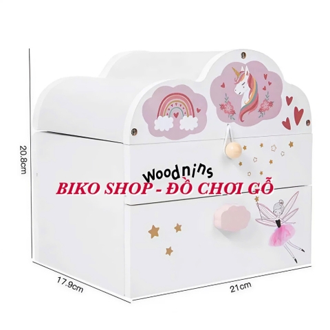 Đồ chơi hộp phụ kiện trang điểm Woodnins - 𝐁𝐈𝐊𝐎 𝐒𝐇𝐎𝐏