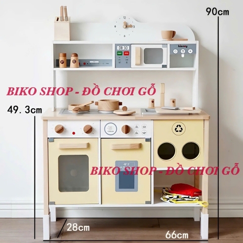 Đồ chơi nhà bếp Kienvy bằng gỗ có âm thanh từ 90cm - 𝐁𝐈𝐊𝐎 𝐒𝐇𝐎𝐏