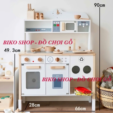 Đồ chơi nhà bếp Kienvy bằng gỗ có âm thanh từ 90cm - 𝐁𝐈𝐊𝐎 𝐒𝐇𝐎𝐏