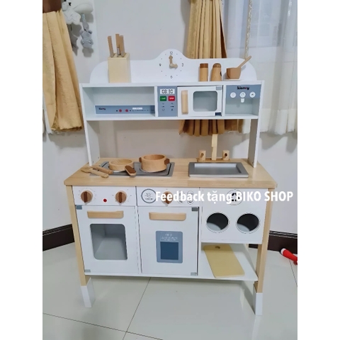 Đồ chơi nhà bếp Kienvy bằng gỗ có âm thanh từ 90cm - 𝐁𝐈𝐊𝐎 𝐒𝐇𝐎𝐏