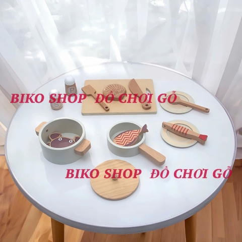 Đồ chơi nồi chảo Hải sản Cucinino gỗ - 𝐁𝐈𝐊𝐎 𝐒𝐇𝐎𝐏
