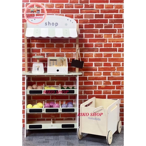 Đồ chơi shop hoa quả  Nunukids 95.5cm bằng gỗ cho bé - 𝐁𝐈𝐊𝐎 𝐒𝐇𝐎𝐏