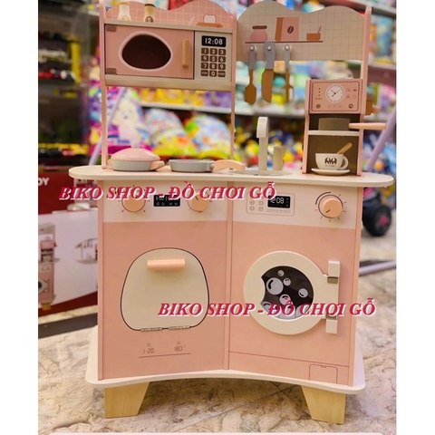 Đồ chơi nhà bếp màu hồng có máy cà phê 86cm - 𝐁𝐈𝐊𝐎 𝐒𝐇𝐎𝐏