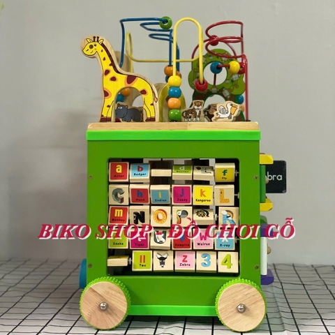 Đồ chơi đa năng ZanyZoo có bánh đẩy tập đi bằng gỗ cho bé 𝐁𝐈𝐊𝐎 𝐒𝐇𝐎𝐏