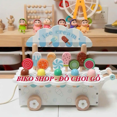 Đồ chơi xe đẩy kem mini Kabei - 𝐁𝐈𝐊𝐎 𝐒𝐇𝐎𝐏