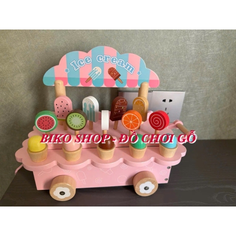 Đồ chơi xe đẩy kem mini Kabei - 𝐁𝐈𝐊𝐎 𝐒𝐇𝐎𝐏
