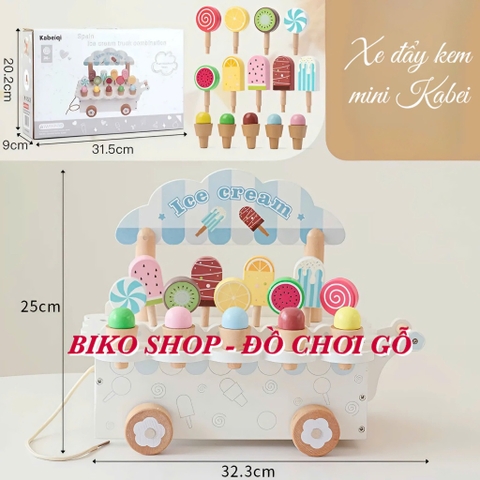 Đồ chơi xe đẩy kem mini Kabei - 𝐁𝐈𝐊𝐎 𝐒𝐇𝐎𝐏