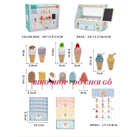Bộ quầy kem có ngăn kéo Kabi - 𝐁𝐈𝐊𝐎 𝐒𝐇𝐎𝐏