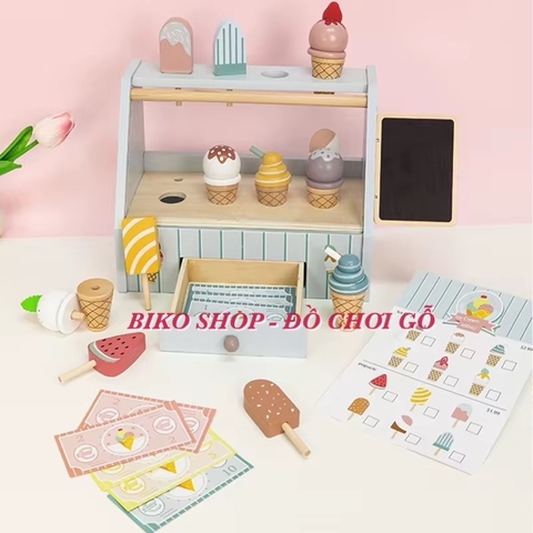 Bộ quầy kem có ngăn kéo Kabi - 𝐁𝐈𝐊𝐎 𝐒𝐇𝐎𝐏