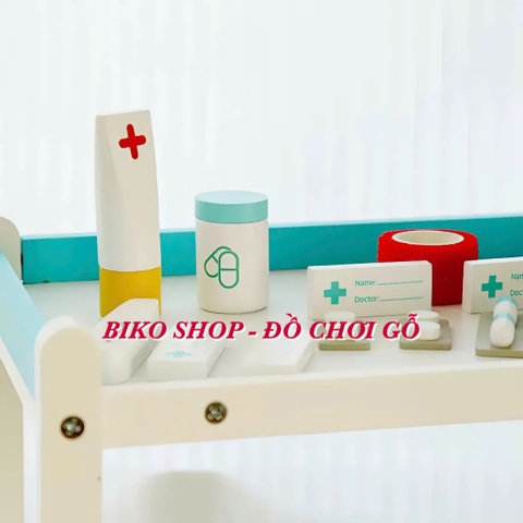 Đồ chơi xe đẩy dụng cụ y tế 3 tầng - 𝐁𝐈𝐊𝐎 𝐒𝐇𝐎𝐏