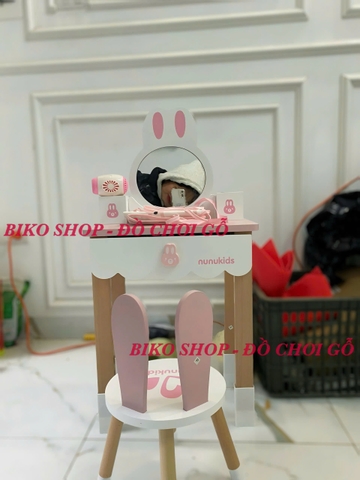 Bàn trang điểm thỏ Nunukids