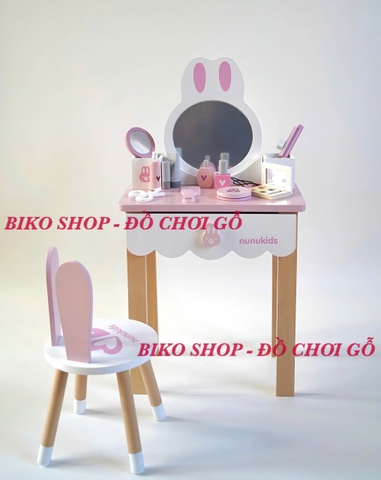 Bàn trang điểm thỏ Nunukids