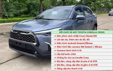 ĐỒ CHƠI XE HƠI TOYOTA COROLLA CROSS