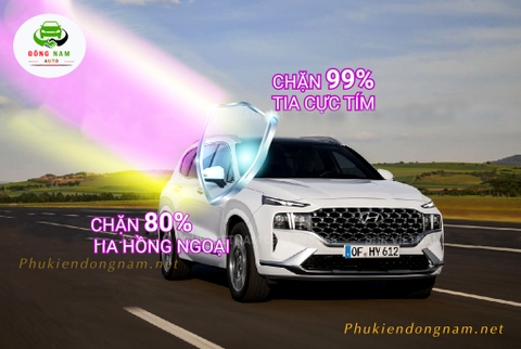 DÁN PHIM CÁCH NHIỆT CHO HYUNDAI SANTAFE 2020 | BẢN CHÍNH HÃNG 100%