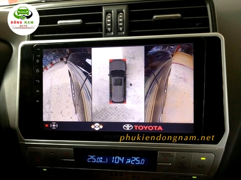 LẮP CAMERA 360 DCT CHO TOYOTA PRADO 2018 | 100% CHÍNH HÃNG