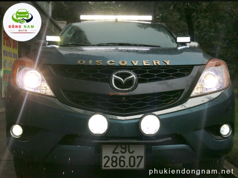 ĐỘ ĐÈN GẦM MAZDA BT50 2022 VỚI BI LED GẦM XLIGHT F10