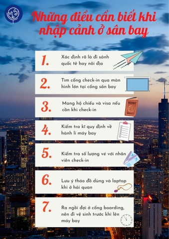 CÁC THỦ TỤC CẦN BIẾT KHI NHẬP CẢNH Ở SÂN BAY