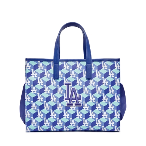 Túi MLB Cube Monogram Medium Tote Bag LA Dodgers Blue