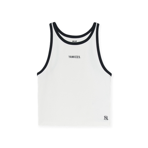 Áo Croptop MLB Women's Varsity Vintage Slim Crop Nashi T-Shirt New York Yankees White