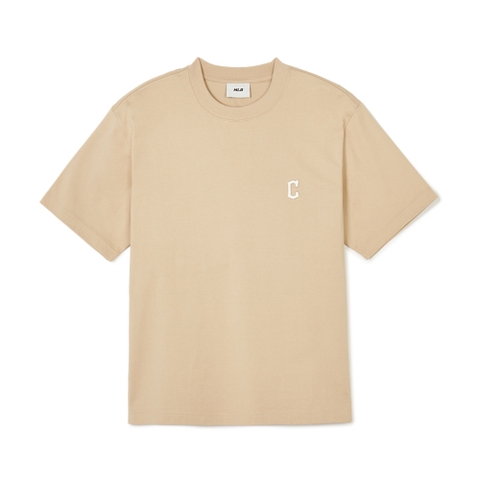 Áo Thun MLB Korea Basic Short Sleeve T-Shirt Clevenland Guardians Beige