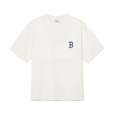 Áo Thun MLB Korea Classic Mono Big Lux T-Shirt Boston Red Sox Cream