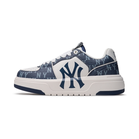 Giày MLB Korea Chunky Liner Denim Classic Mono New York Yankees Navy