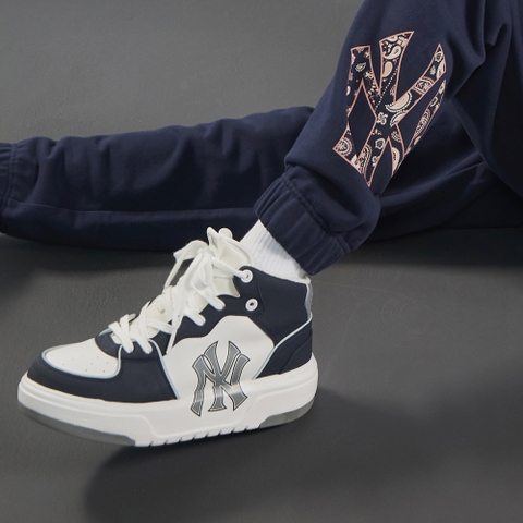 Giày MLB Cổ Cao Chunky-Liner High New York Yankees D.Navy