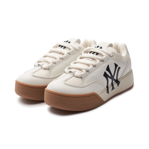 Giày MLB Korea Chunky Wide New York Yankees Cream