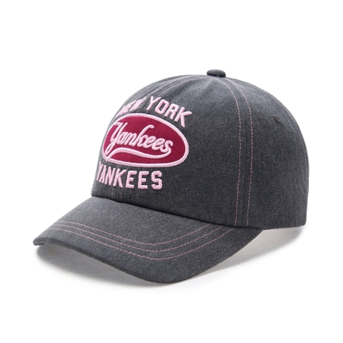 Mũ Lưỡi Trai MLB Varsity Vintage Oval Stitch Unstructured Ball Cap New York Yankees Grey