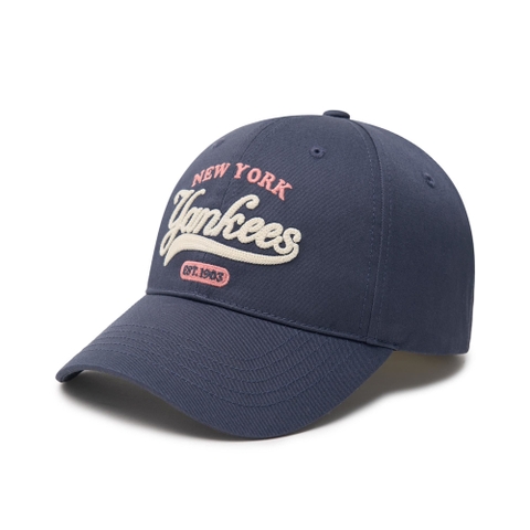 Mũ Lưỡi Trai MLB Cursive Logo Unstructured Ball Cap New York Yankees Grey