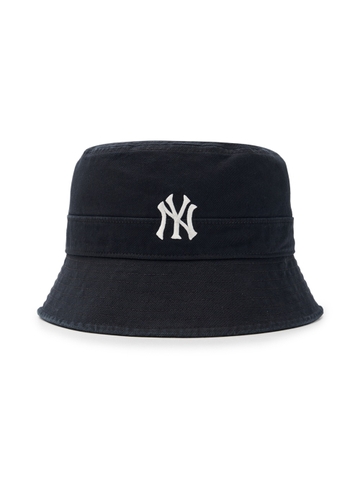 Nón Bucket MLB Basic One-Point Washed Bucket Hat New York Yankees Black